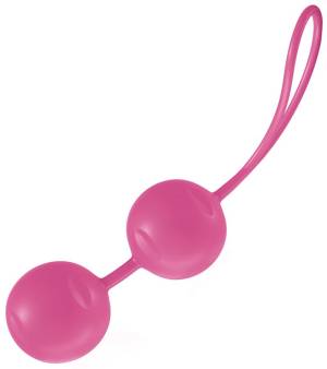 Нежно-розовые вагинальные шарики Joyballs Trend с петелькой