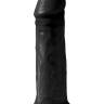 Черный фаллоимитатор на присоске 11  Cocks - 28 см. 