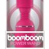 Ярко-розовый вибромассажер с усиленной вибрацией BoomBoom Power Wand