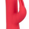 Розовый вибромассажер-кролик Throb Pulse - 21,5 см.
