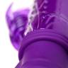Фиолетовый вибратор-кролик на присоске - 23,5 см.