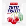 Саше гель-смазки Tutti-frutti с вишнёвым вкусом - 4 гр.