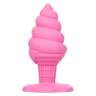Розовая анальная пробка в виде мороженого Yum Bum Ice Cream Cone Butt Plug - 9,5 см.