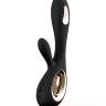 Черный вибратор-кролик Lelo Soraya Wave - 21,8 см.