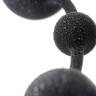 Черная анальная цепочка A-toys с шариками - 35,9 см.