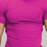 Мужская облегающая футболка с круглым вырезом