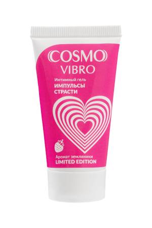 Возбуждающий гель на водно-силиконовой основе Cosmo Vibro с ароматом земляники - 25 гр.