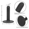 Черный анальный стимулятор Boundless 4.5” Slim Probe - 11,5 см.