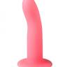 Розовый, светящийся в темноте стимулятор Light Keeper - 13,3 см.