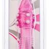 Стимулирующая розовая насадка с шишечками и шипами - 13,5 см.