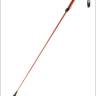 Длинный плетеный стек с красной лаковой ручкой - 85 см.
