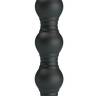 Черный анальный вибромассажер Lynn - 18,2 см.