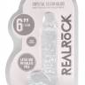 Прозрачный фаллоимитатор Realrock Crystal Clear 6 inch - 17 см.