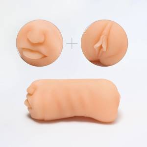 Двусторонний реалистичный маструбатор Oral&Vaginal