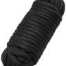 Черная верёвка для бондажа и декоративной вязки - 10 м.